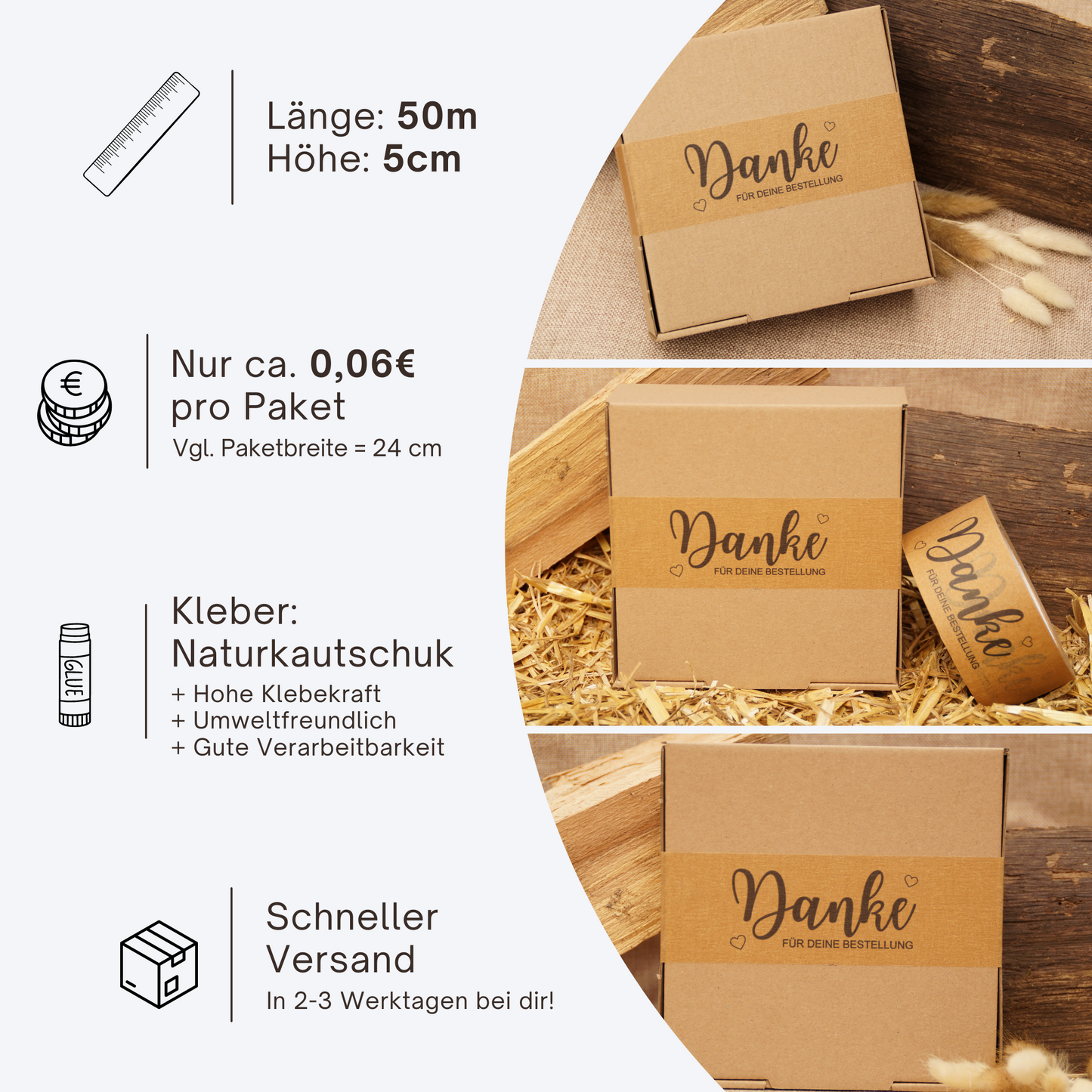 Persönliches Paketband / DANKE